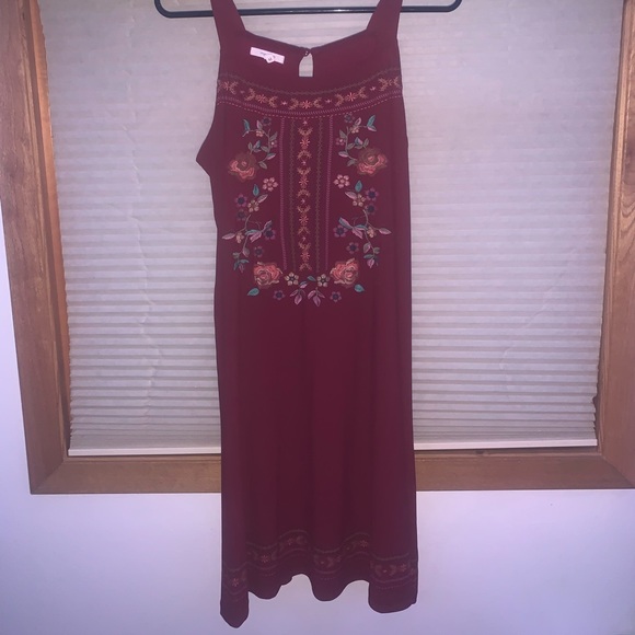 MAURICES MAROON DRESS - Picture 1 of 4